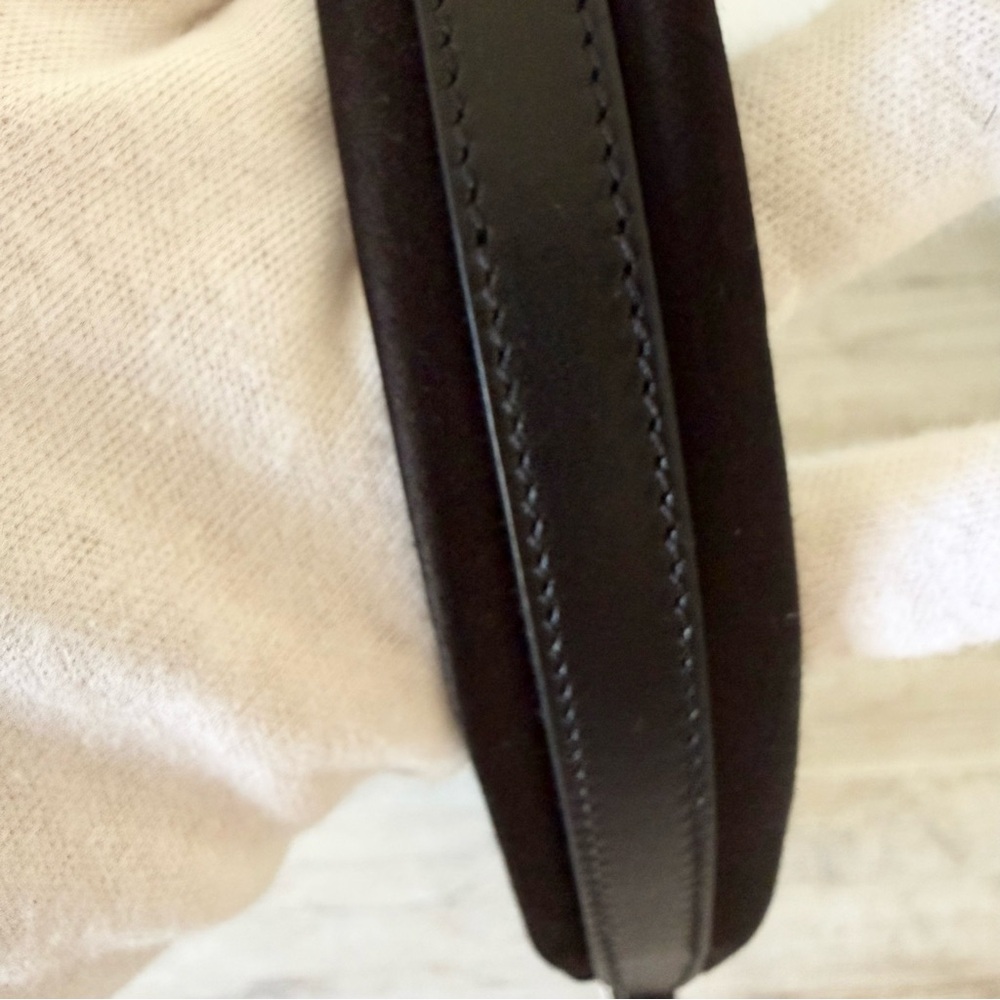 New Gucci GG supreme monogram Horsebit Slim pony hair shoulder bag - Picture 10 of 13